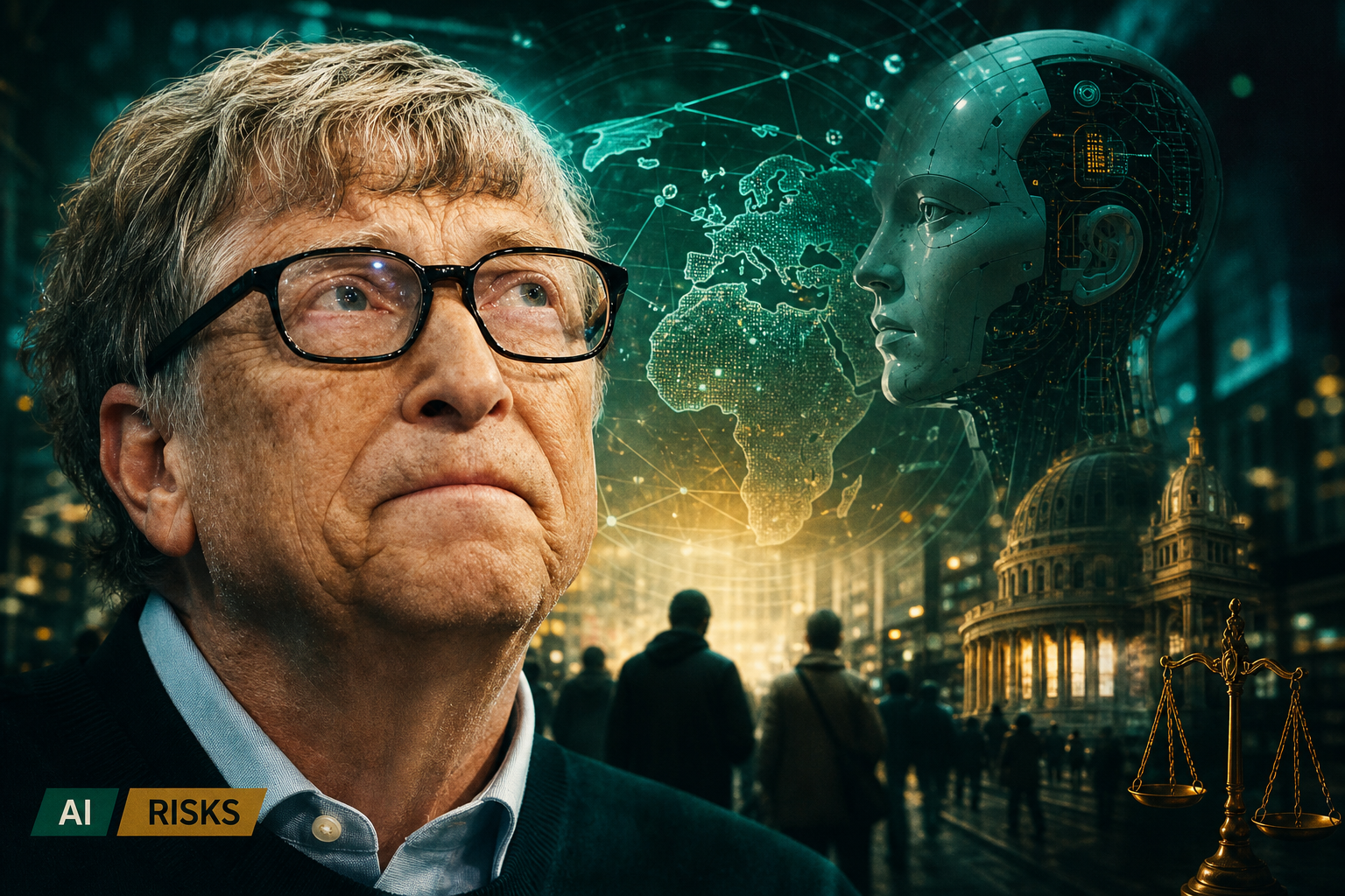 Bill Gates alerta sobre riscos da IA e possibilidade de um bilhão de mortes