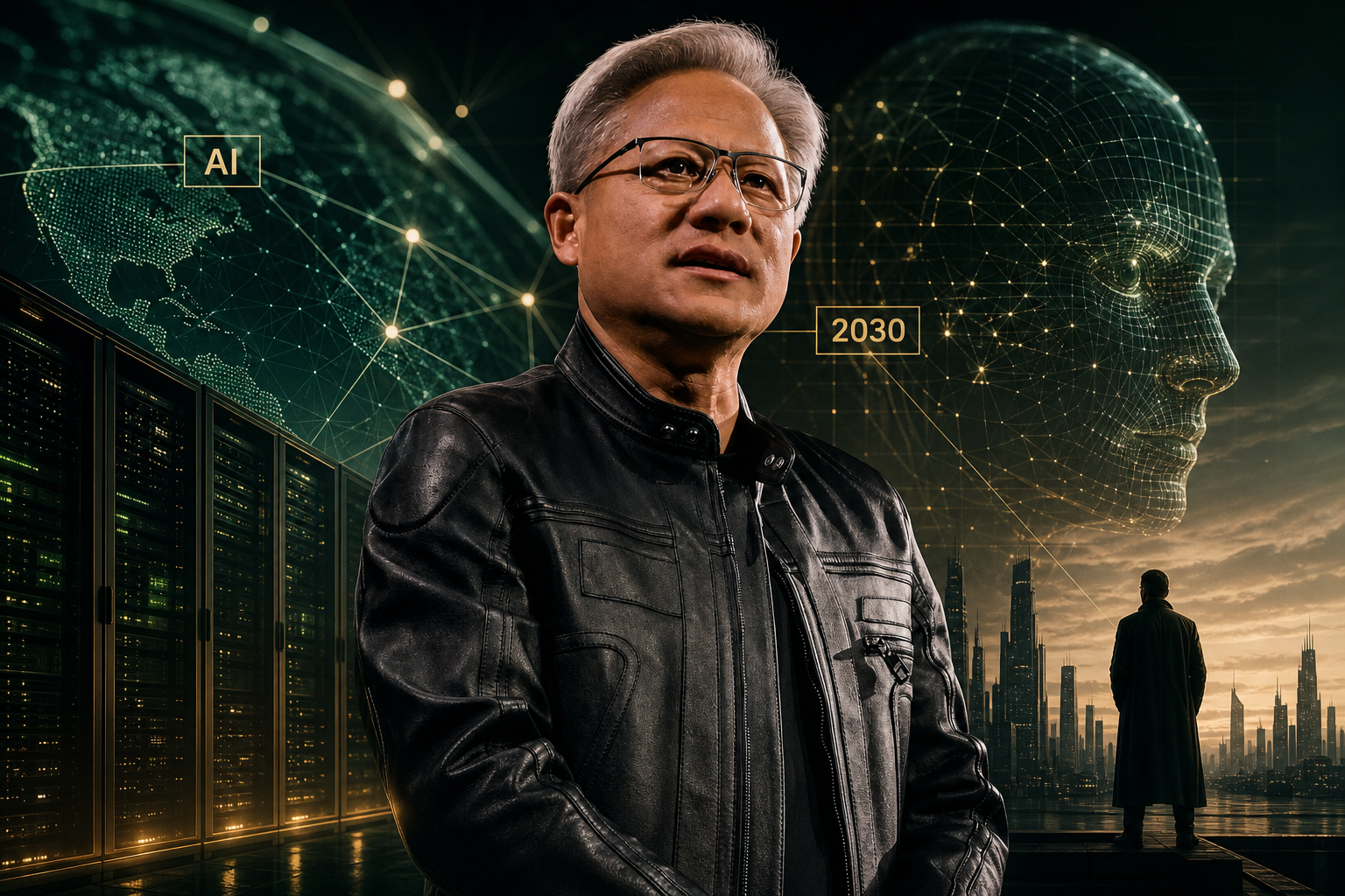 Jensen Huang afirma que IA não acabará com o mundo até 2030