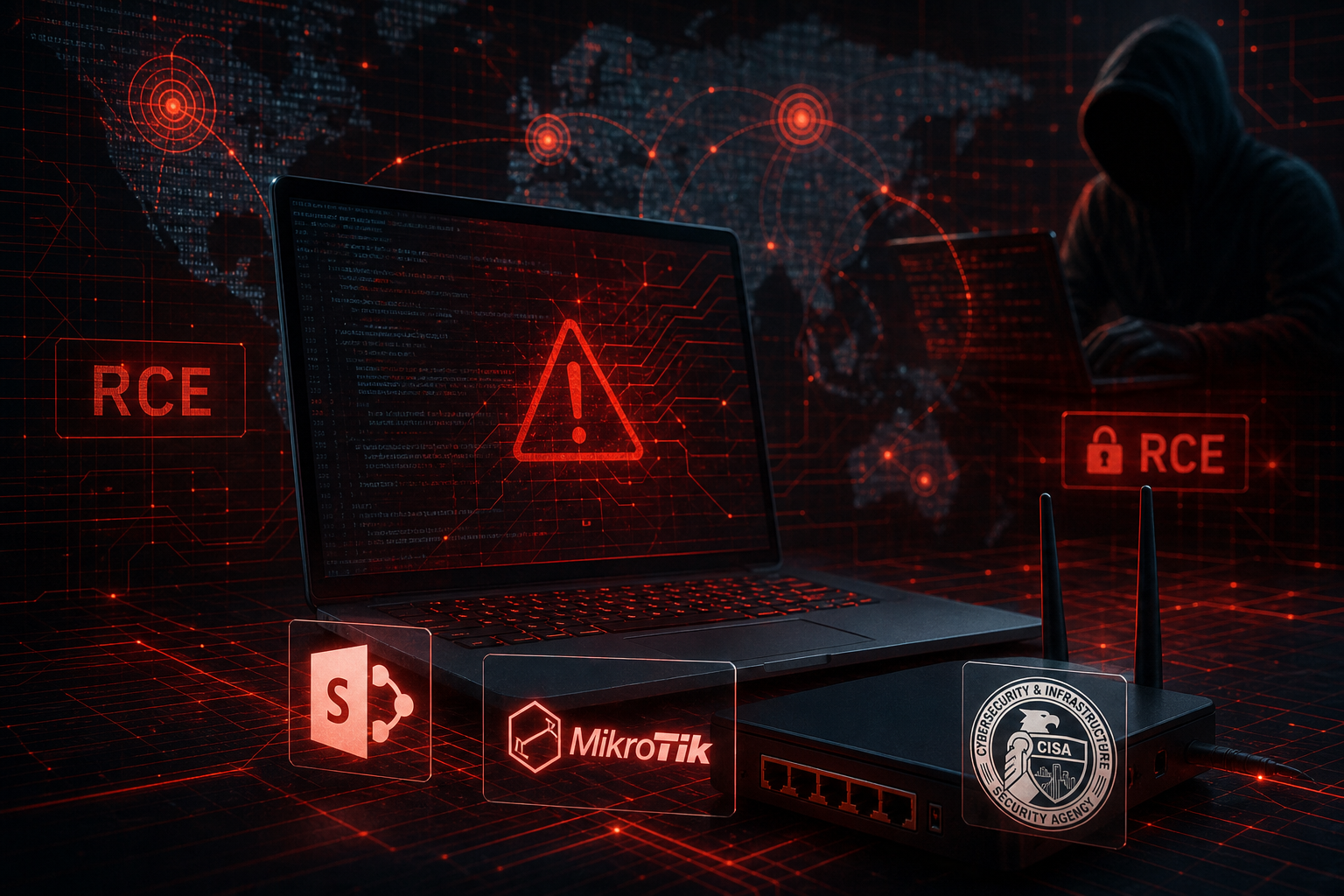 Vulnerabilidades no SharePoint e MikroTik são exploradas em ataques recentes
