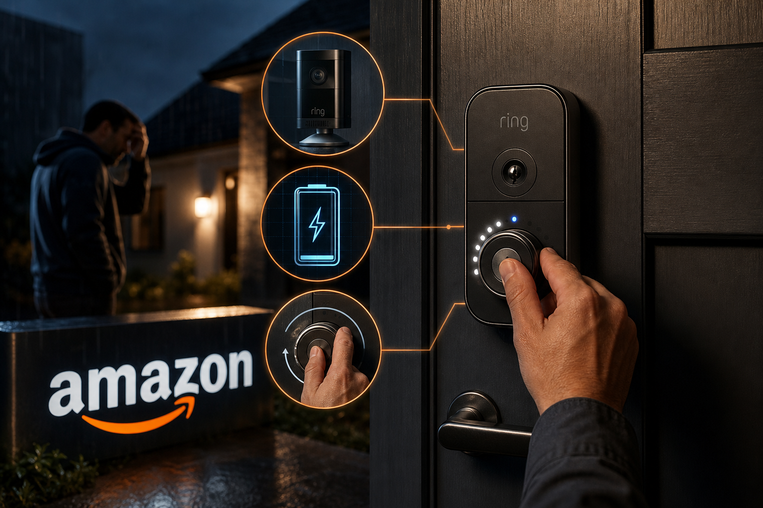 Amazon Ring lança fechadura inteligente com carregamento manual
