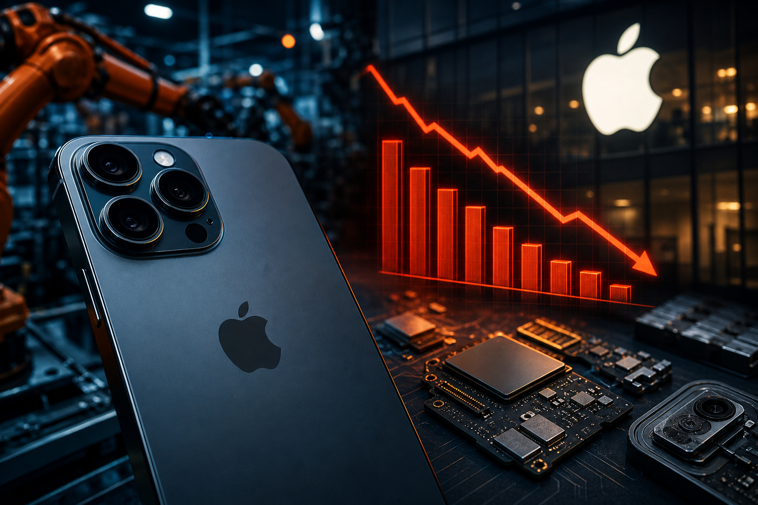 Apple reduz pedidos de componentes do iPhone 18 Pro por baixa demanda