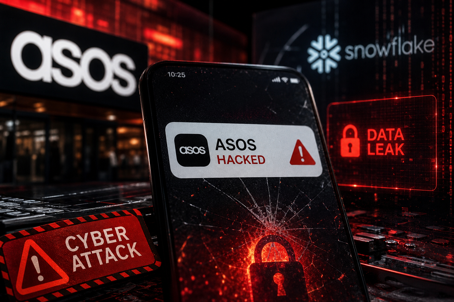 Britânica ASOS enfrenta possível ataque cibernético com notificação "Hacked"