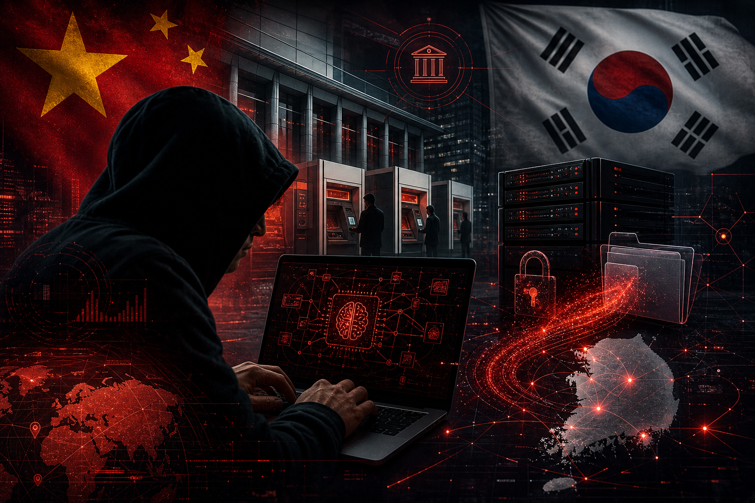 Campanha de hacker chinês usa AI para atacar bancos sul-coreanos