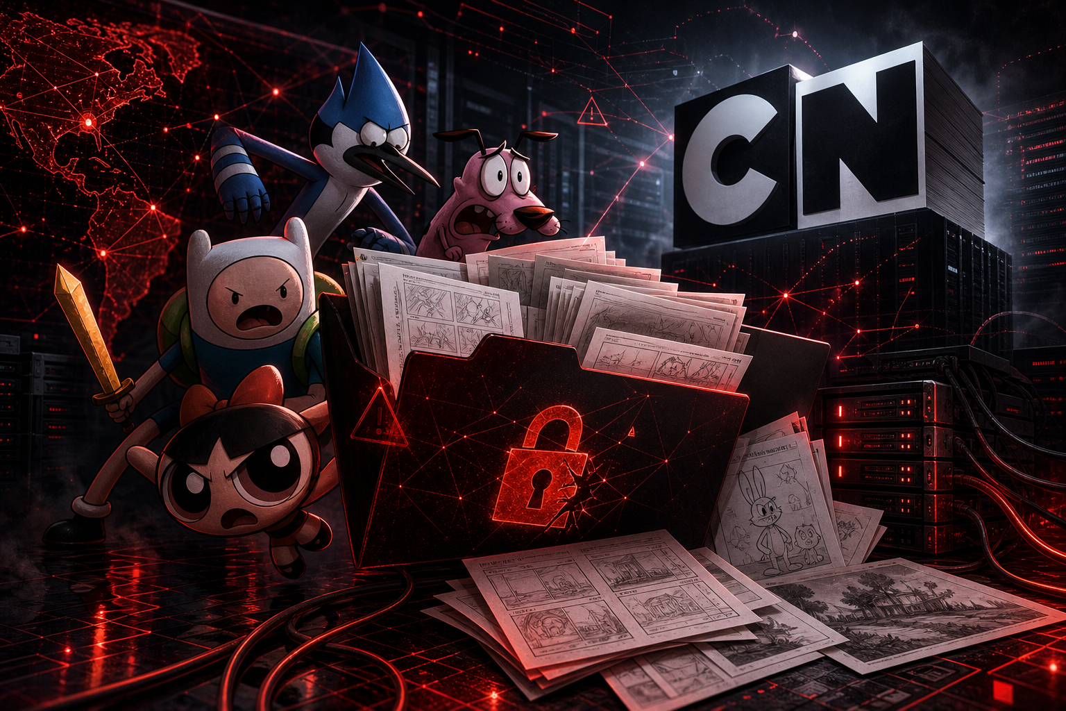 Gigaleak do Cartoon Network expõe mais de 200GB de arquivos internos
