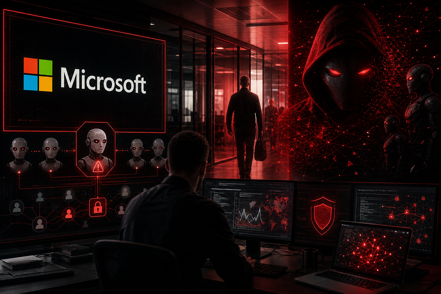 Microsoft alerta sobre riscos de agentes de IA como ameaças internas